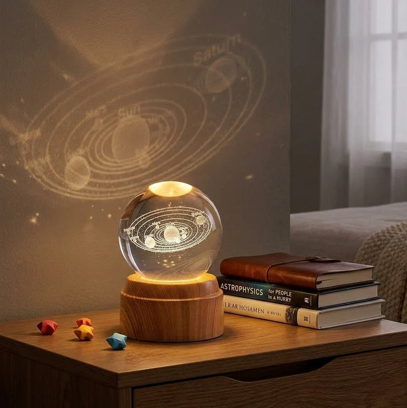 Crystal Ball Night Light – LED Decorative Lamp